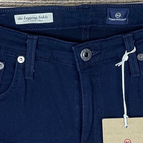Adriano Goldschmied The Legging Ankle Super Skinny Jeans Dark Blue Size 29 NWT - Picture 3 of 11
